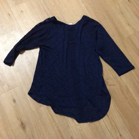Girls plus navy high-low sweater size XXL plus. - Picture 3 of 3